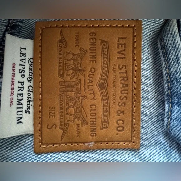 Levi's Light Blue Fringe Jean Jacket - Picture 8 of 9